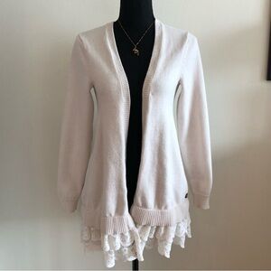 Matilda Jane Cream Lace Trim Women's Sweater
